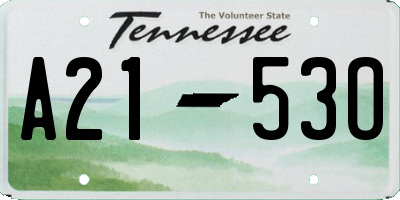 TN license plate A2153O