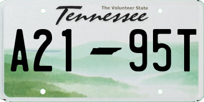 TN license plate A2195T