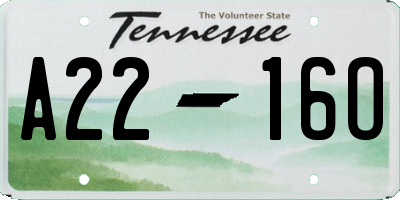 TN license plate A2216O