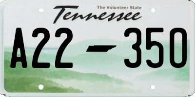 TN license plate A2235O