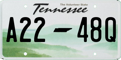 TN license plate A2248Q