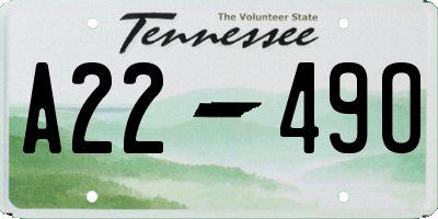 TN license plate A2249O