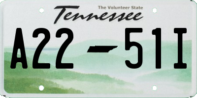 TN license plate A2251I