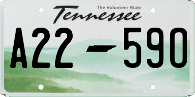 TN license plate A2259O