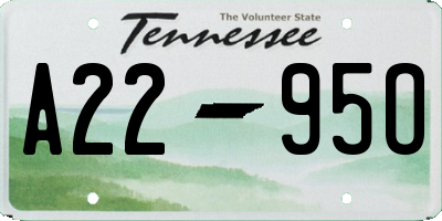 TN license plate A2295O