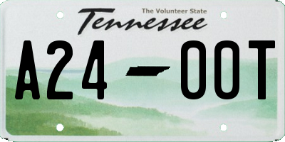 TN license plate A2400T