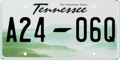 TN license plate A2406Q