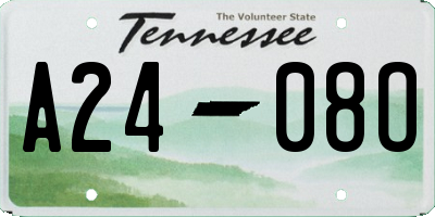 TN license plate A2408O