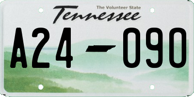 TN license plate A2409O
