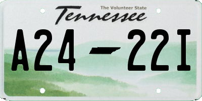 TN license plate A2422I