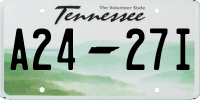 TN license plate A2427I