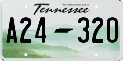 TN license plate A2432O