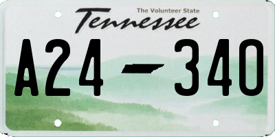 TN license plate A2434O