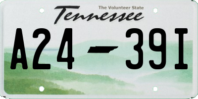 TN license plate A2439I