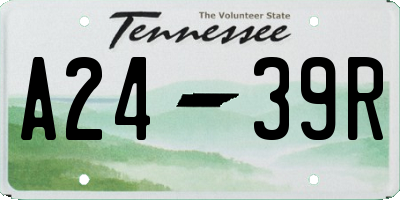 TN license plate A2439R