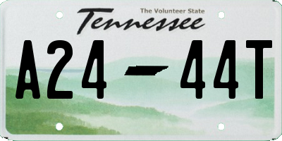 TN license plate A2444T