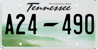 TN license plate A2449O