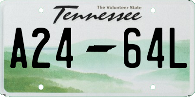 TN license plate A2464L