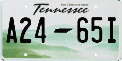 TN license plate A2465I