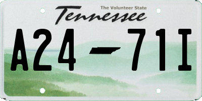 TN license plate A2471I