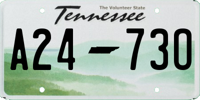TN license plate A2473O