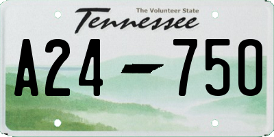 TN license plate A2475O