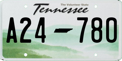 TN license plate A2478O