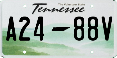 TN license plate A2488V