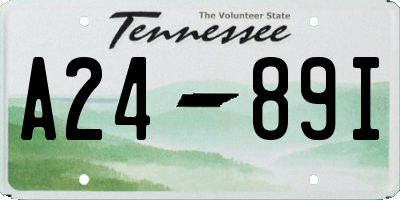 TN license plate A2489I