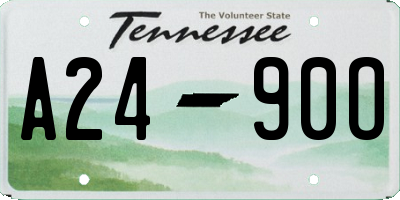 TN license plate A2490O