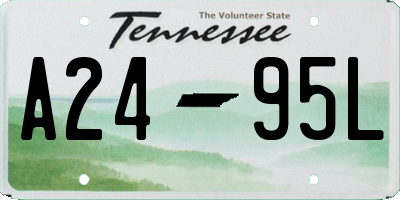 TN license plate A2495L