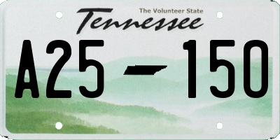TN license plate A2515O