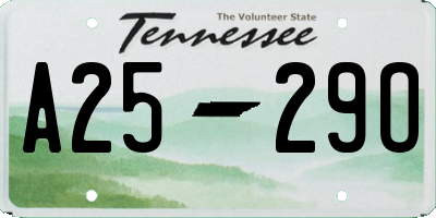TN license plate A2529O