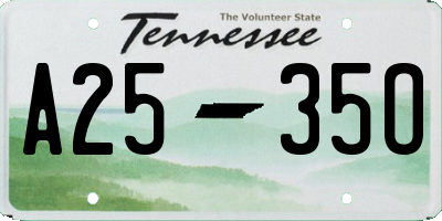 TN license plate A2535O