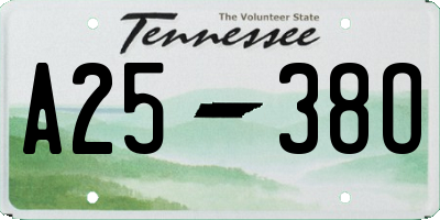 TN license plate A2538O