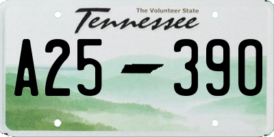 TN license plate A2539O