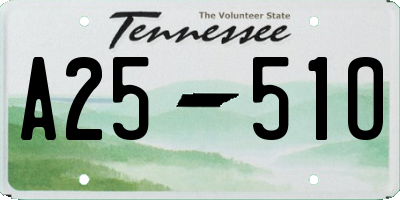 TN license plate A2551O