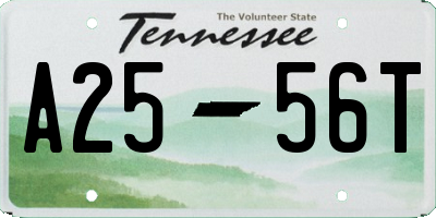 TN license plate A2556T