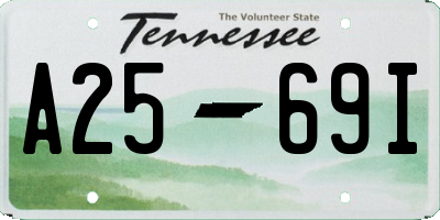 TN license plate A2569I