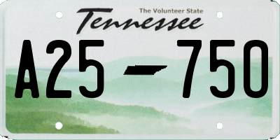 TN license plate A2575O