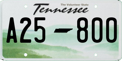 TN license plate A2580O