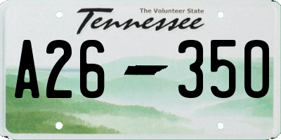 TN license plate A2635O