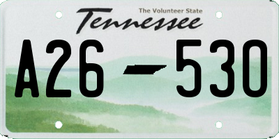 TN license plate A2653O