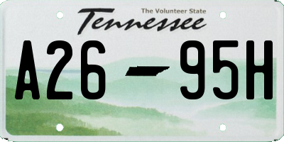 TN license plate A2695H