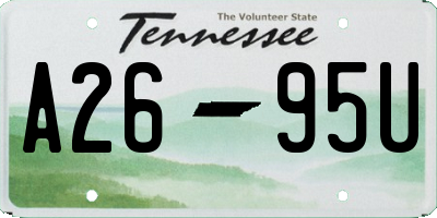 TN license plate A2695U