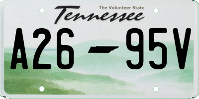 TN license plate A2695V