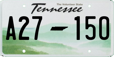 TN license plate A2715O