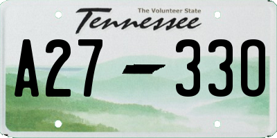 TN license plate A2733O
