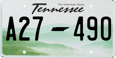 TN license plate A2749O