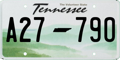 TN license plate A2779O